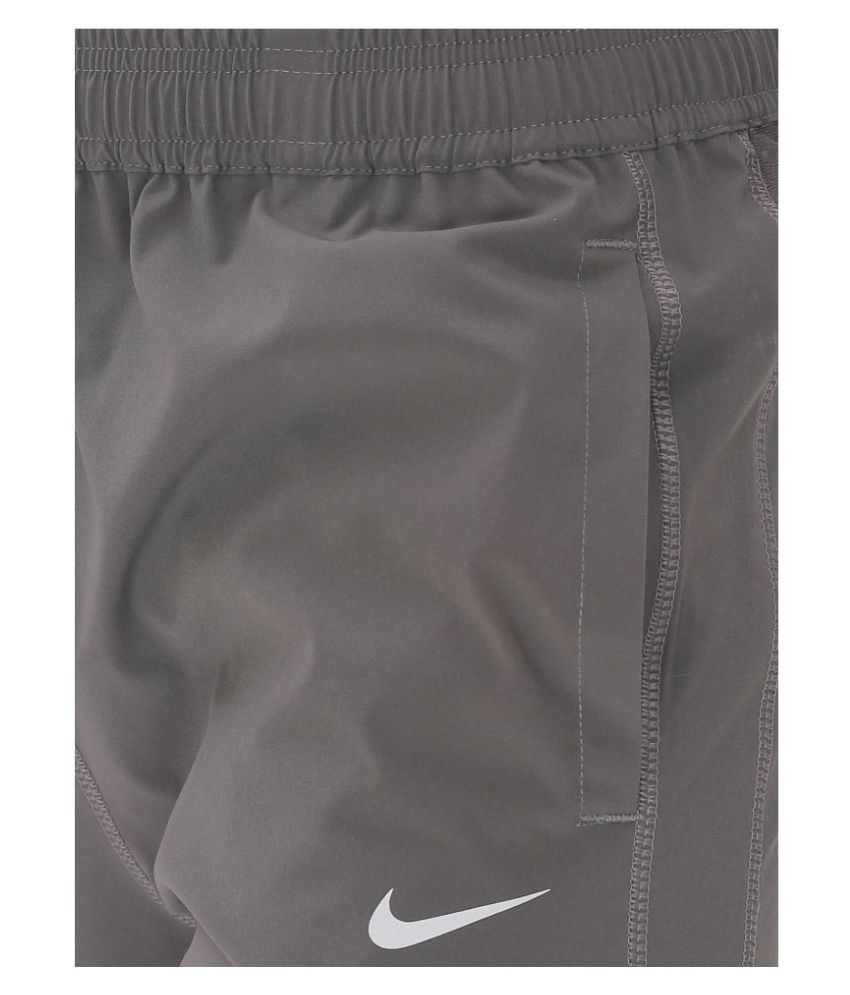 nike grey cut off shorts