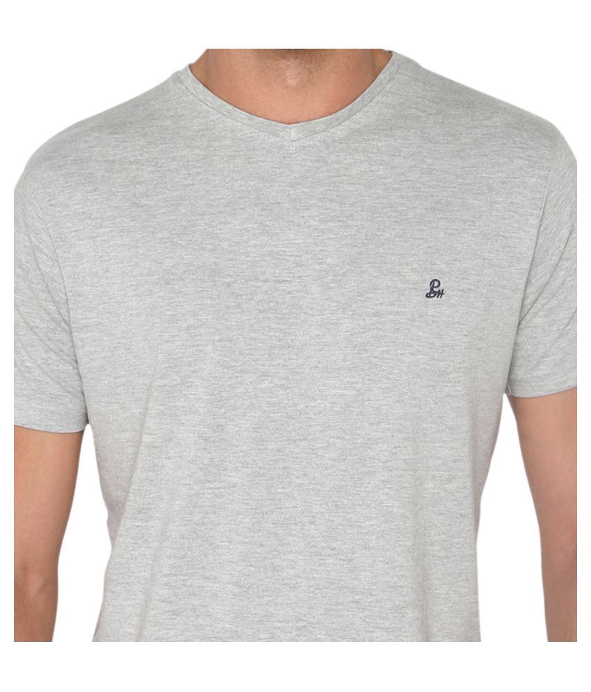 mens grey v neck t shirts