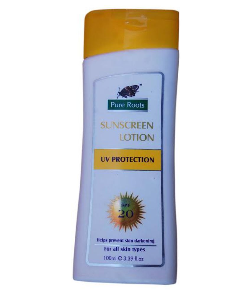 pure roots sunblock lotion spf 30