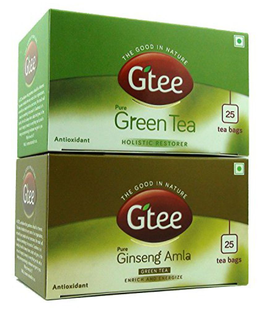GTEE Green Tea with Ginseng & Green Tea Bags 50 no.s Pack of 2 Buy