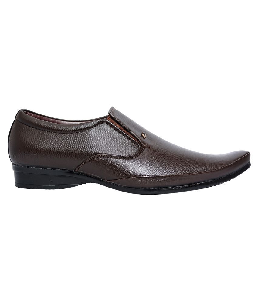 Desi Juta Brown Office Non-Leather Formal Shoes Price in India- Buy ...