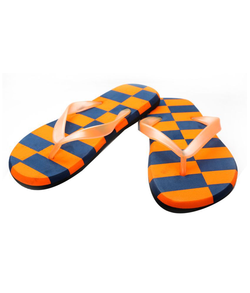 Desi Juta Orange Thong Flip Flop Price in India- Buy Desi Juta Orange ...