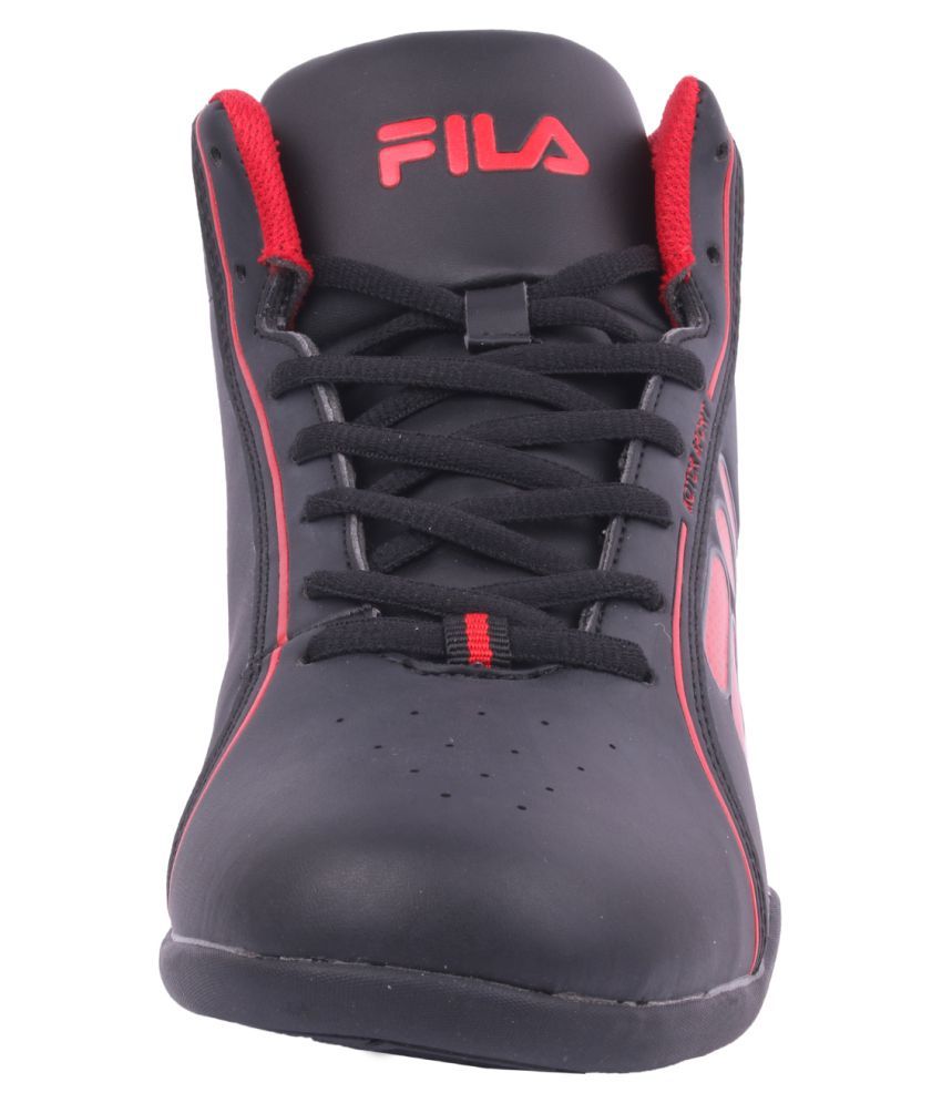 fila black casual shoes