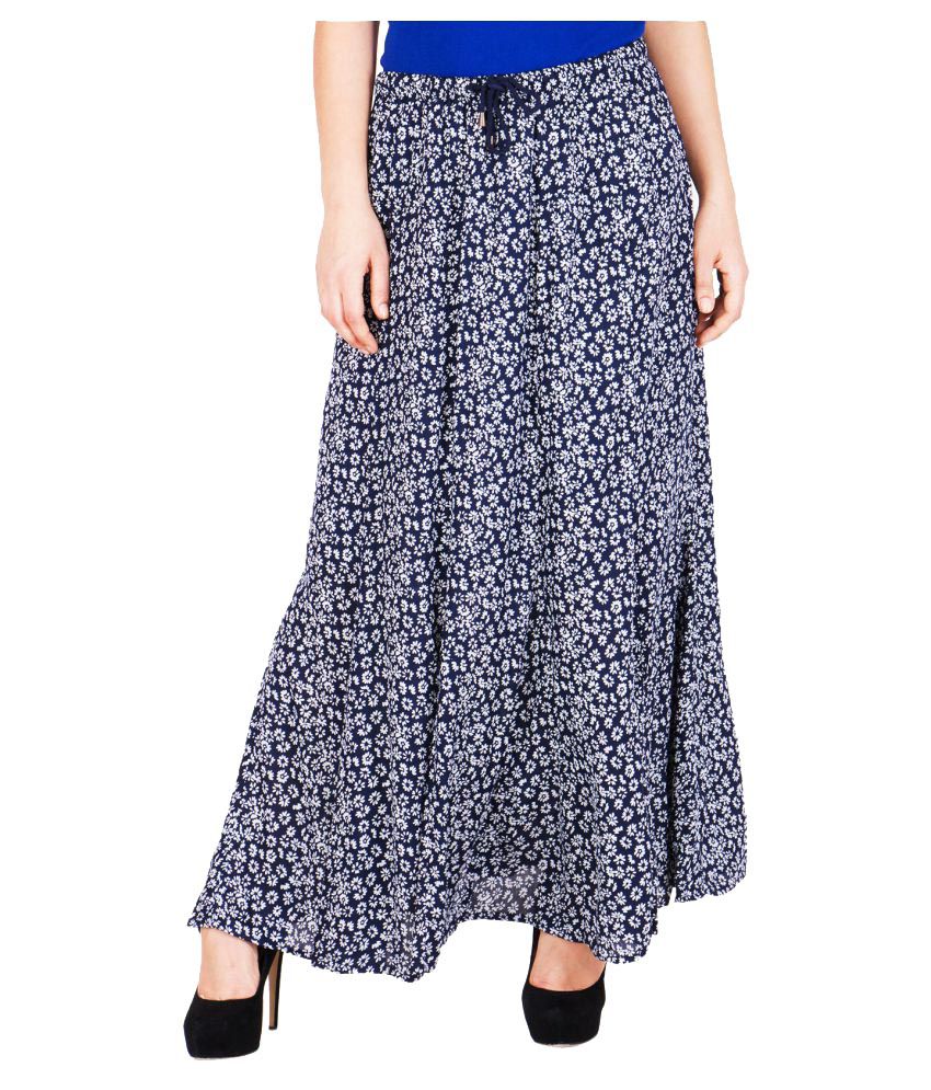 Buy ND&R Georgette Broomstick Skirt Online at Best Prices in India ...