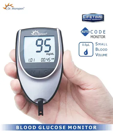 Dr. Morepen BP02 Blood Pressure Monitor and BG03 Glucose Check Monitor  Combo (Black) 