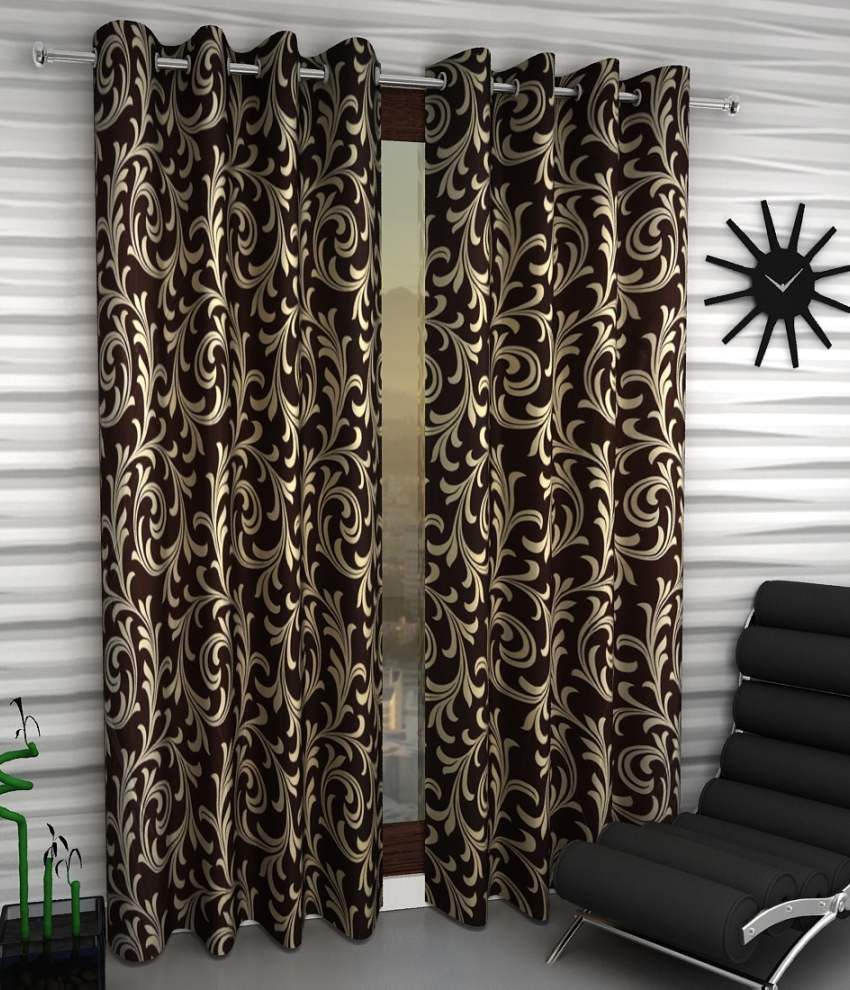     			Home Sizzler Door Eyelet Curtains - Set of 2