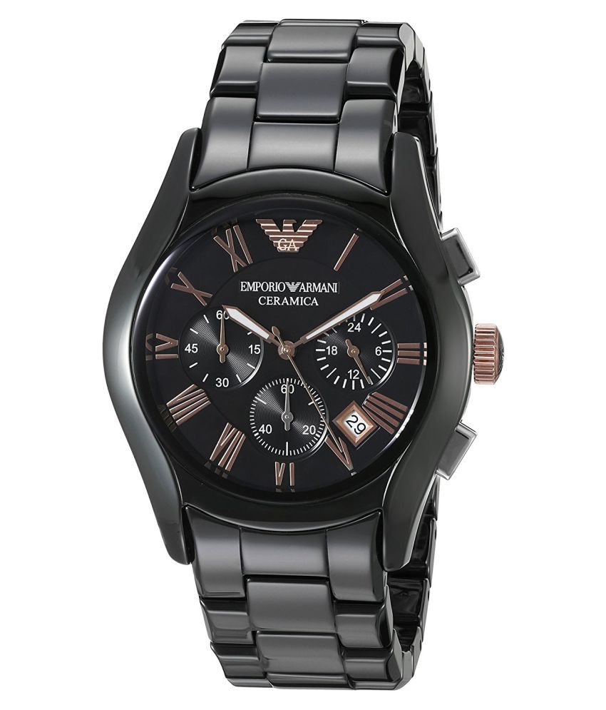 Emporio Armani AR1410 Black Men's Watch - Buy Emporio Armani AR1410 ...