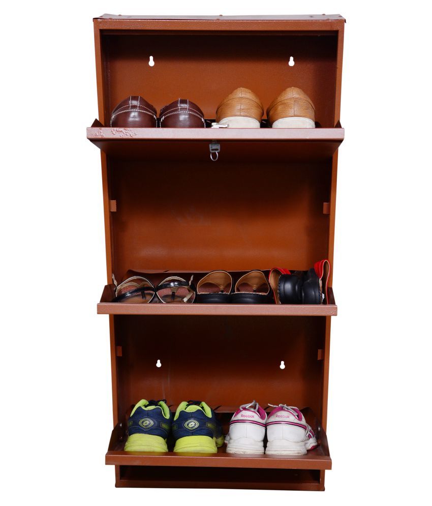 Clever wall Mounted Shoe Rack with 3 shelves 24''wide