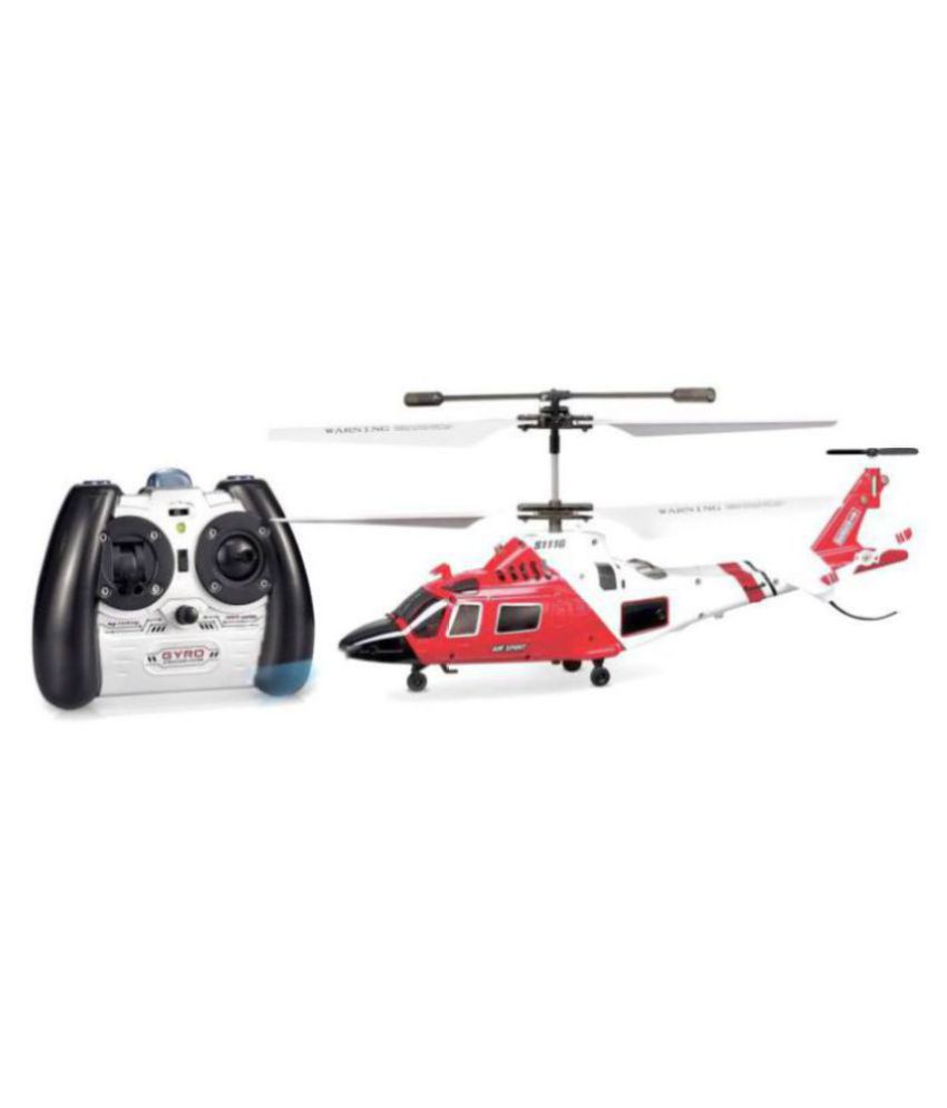     			S111G RC Helicopter 3.5 Channel With Gyro & LED Lights Drone  (Red)