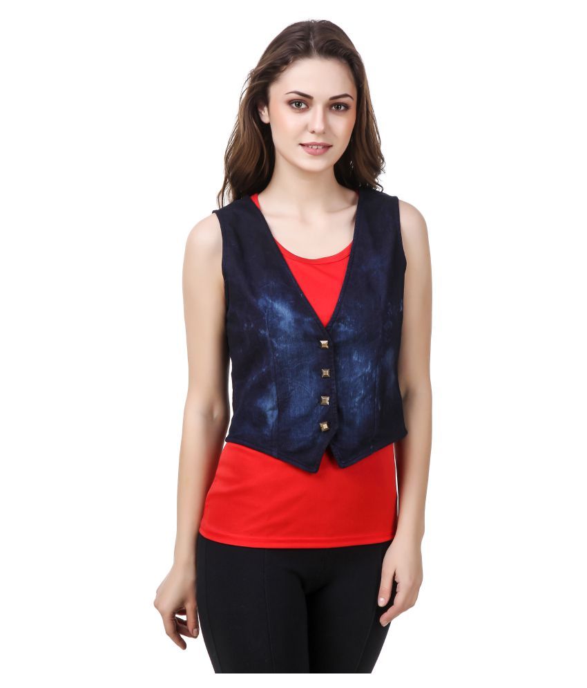 Buy Vibhinta Denim Waistcoats Online at Best Prices in India Snapdeal