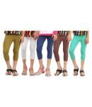 Greenwich Pack of 5 Girls 100% Cotton Capris ( Multi )