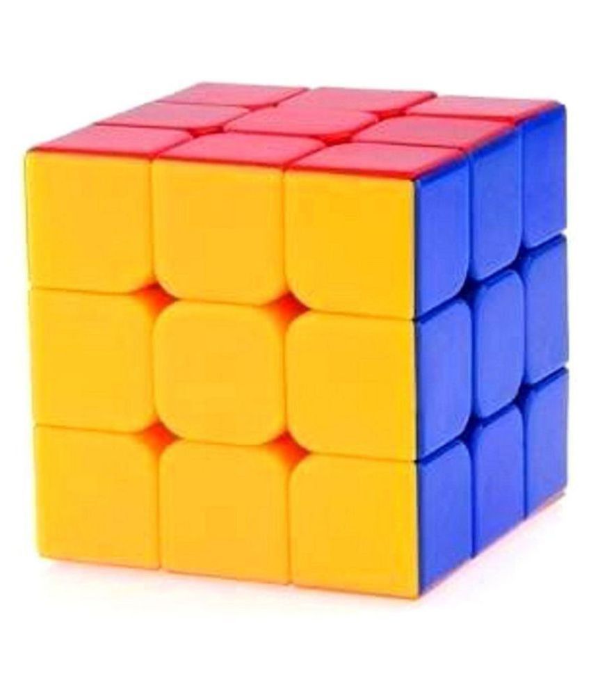 Tuelip Multicolor Sticker Less Rubik's Cube for Kids