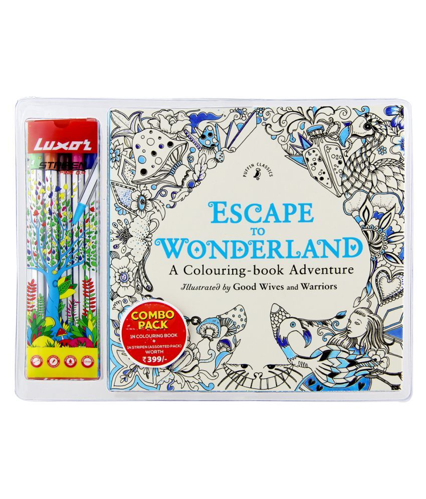 Luxor Escape To Wonderland Colouring Book 10 Stripen Box Buy Online At Best Price In India Snapdeal