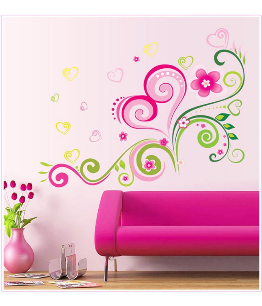     			Jaamso Royals Wall Sticker - Nature Design PVC Vinyl Multicolour Wall Sticker - Pack of 1