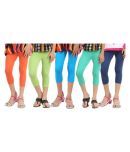 Greenwich Pack of 5 Girls 100% Cotton Capris ( Multi )