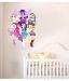 Decor Villa Fairy PVC Multicolour Wall Sticker Pack of 1