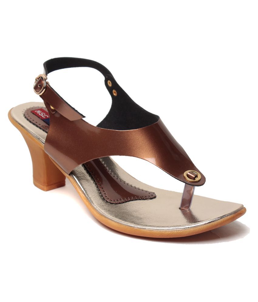 brown block heels wide fit