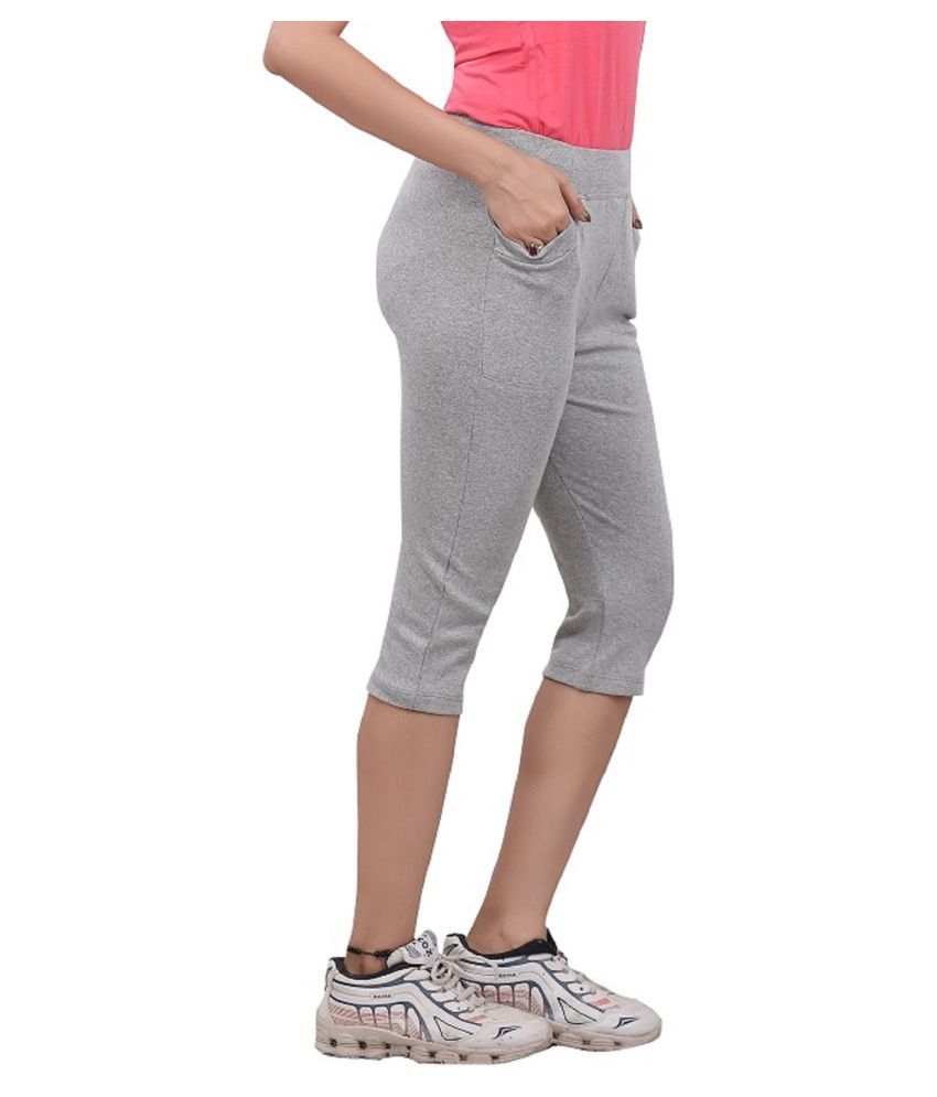 cotton athletic capris