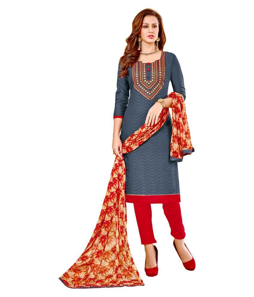 grey ethnic wear
