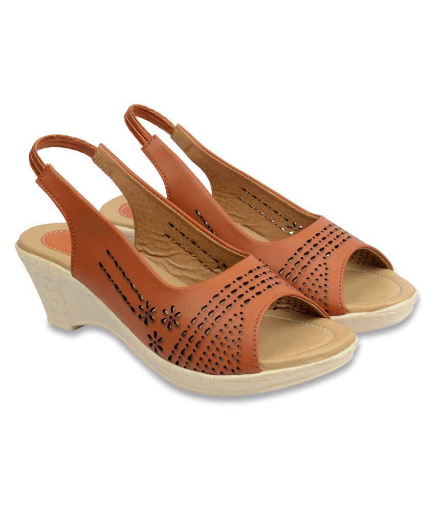 soft sole heel wedges