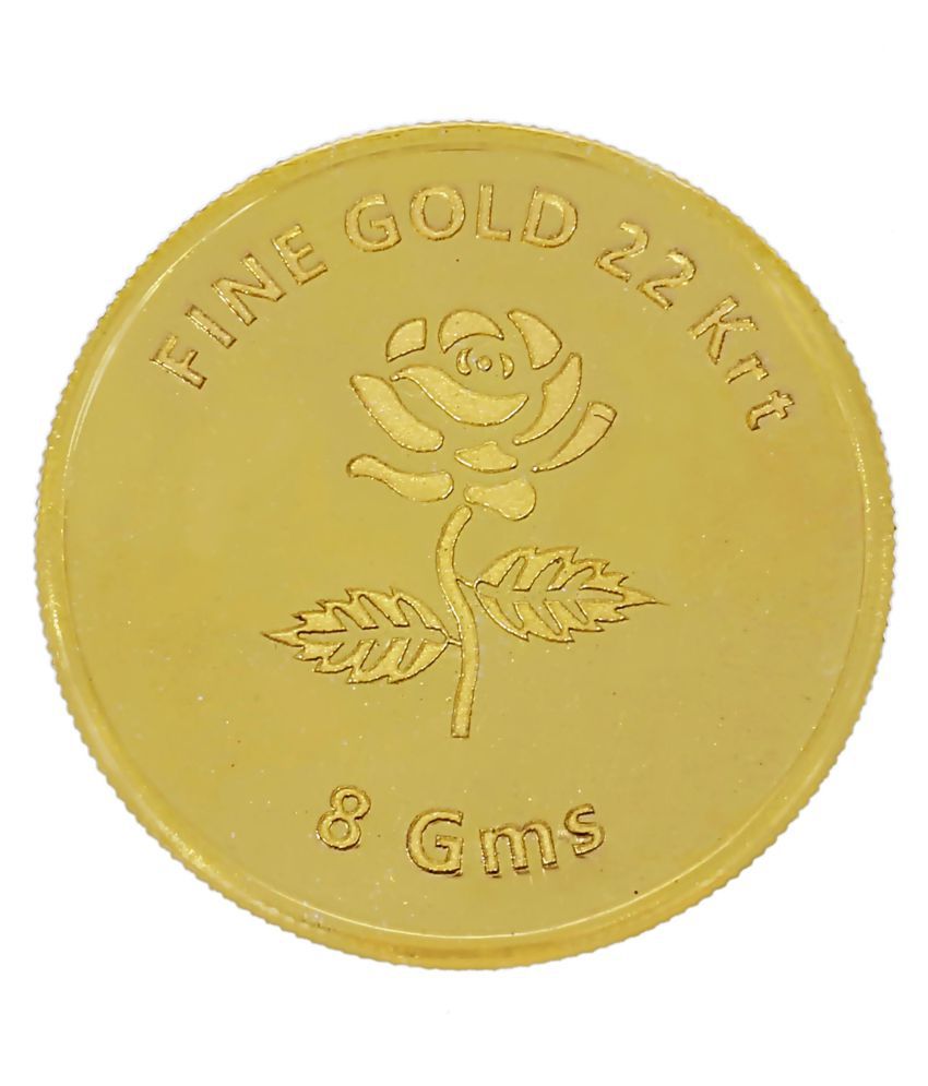 99Jewels 8 Gm Gold Flower Power Coin: Buy 99Jewels 8 Gm Gold Flower ...