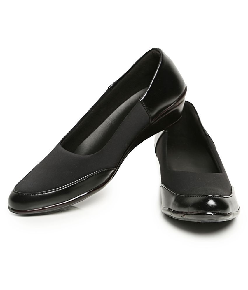 clear heels with black sole