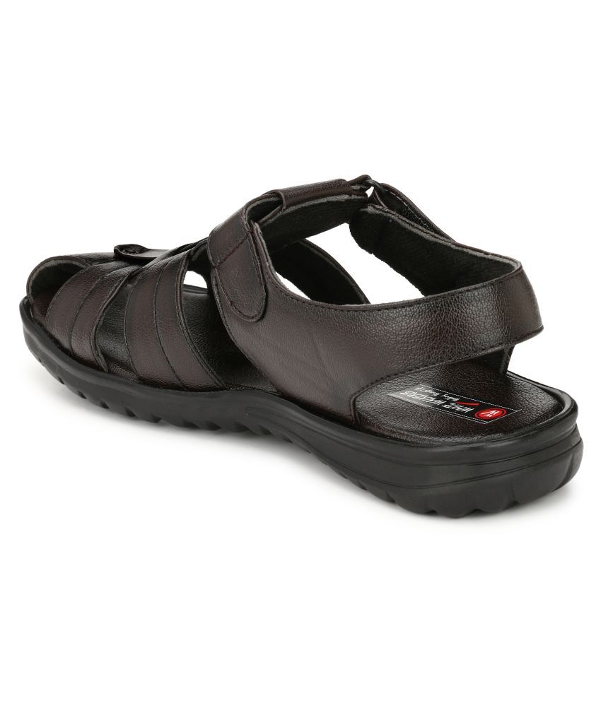 WHITE WAlKERS brown sandal Brown Sandals Price in India- Buy WHITE WAlKERS brown sandal Brown 