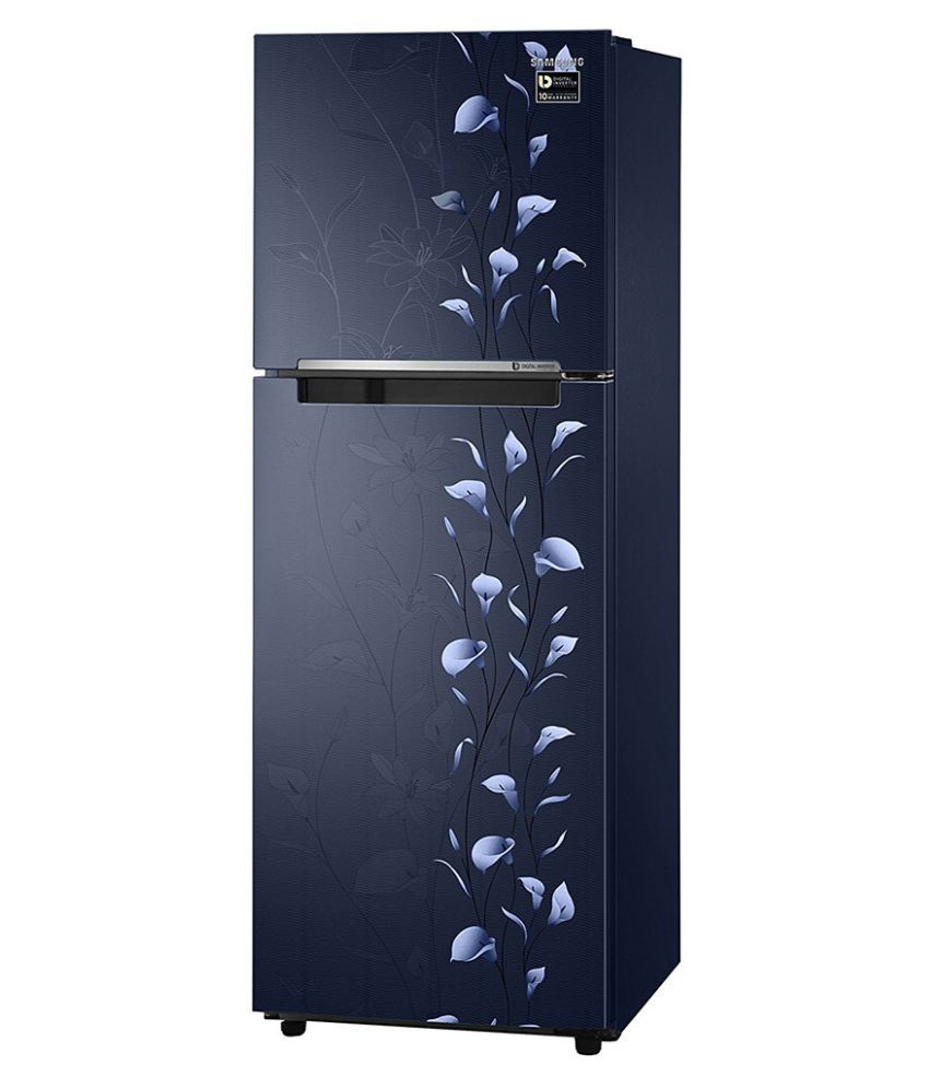 Samsung 253 Ltr 2 Star Rt28m3022uz Double Door Refrigerator Blue