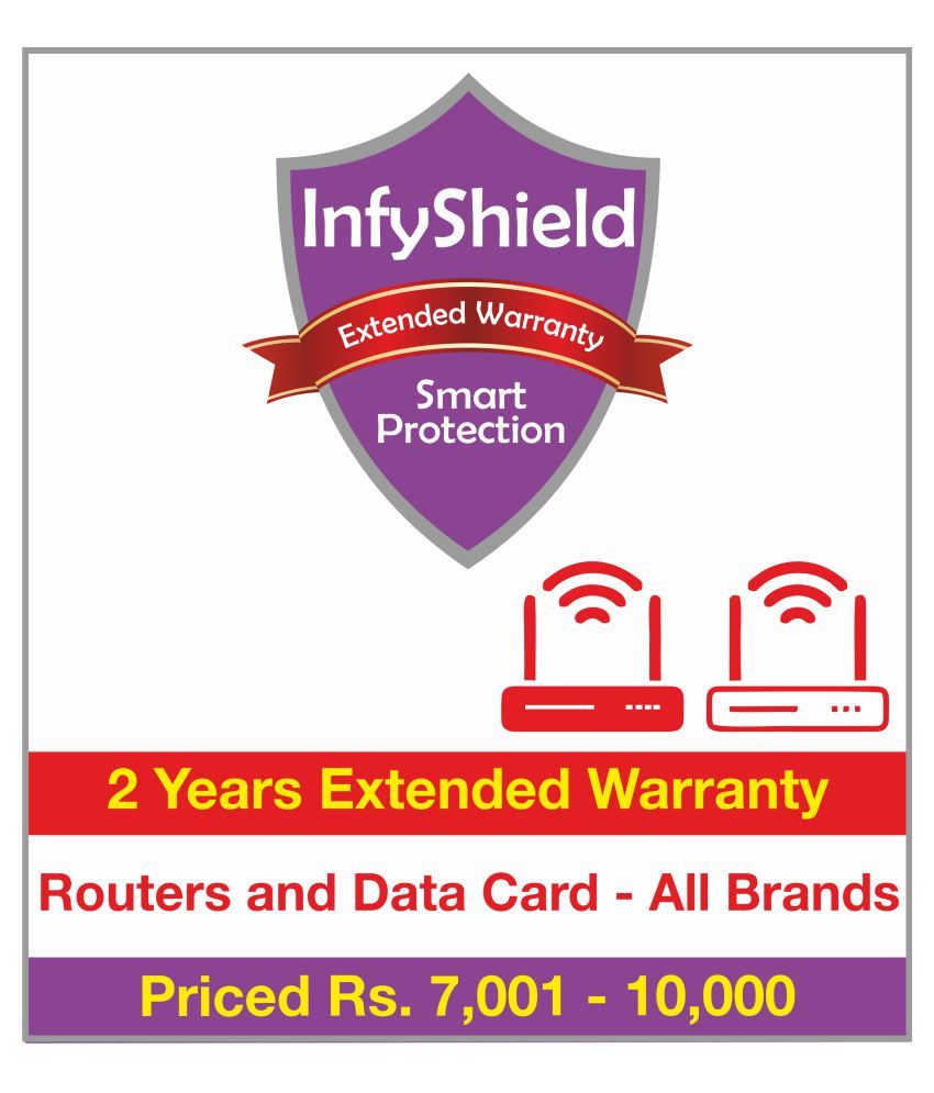 Buy InfyShield Routers and Data Card Extended Warranty 7001 10000