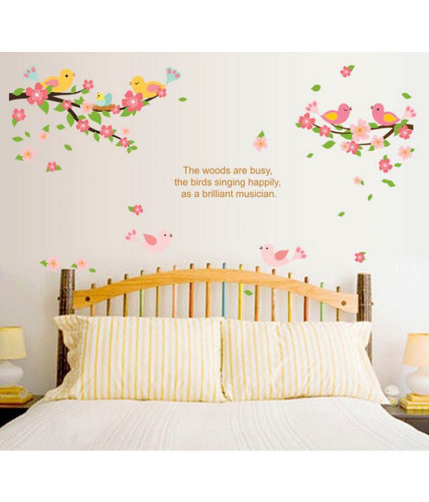     			Jaamso Royals Wall Sticker - Nature Design PVC Vinyl Multicolour Wall Sticker - Pack of 1