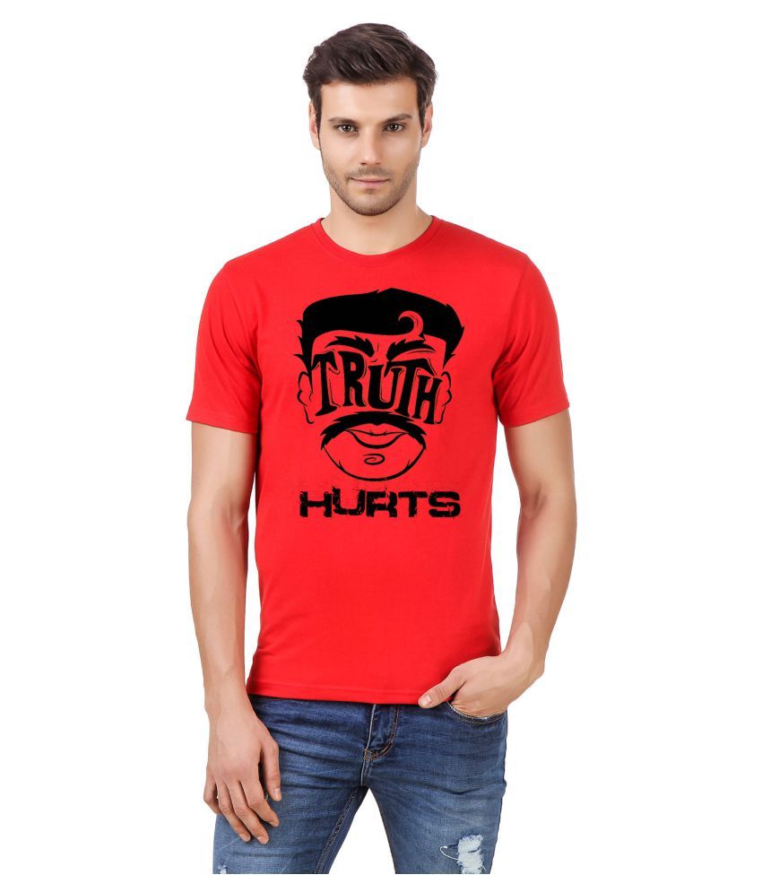 Desi Swag Red Round T-Shirt - Buy Desi Swag Red Round T-Shirt Online at ...