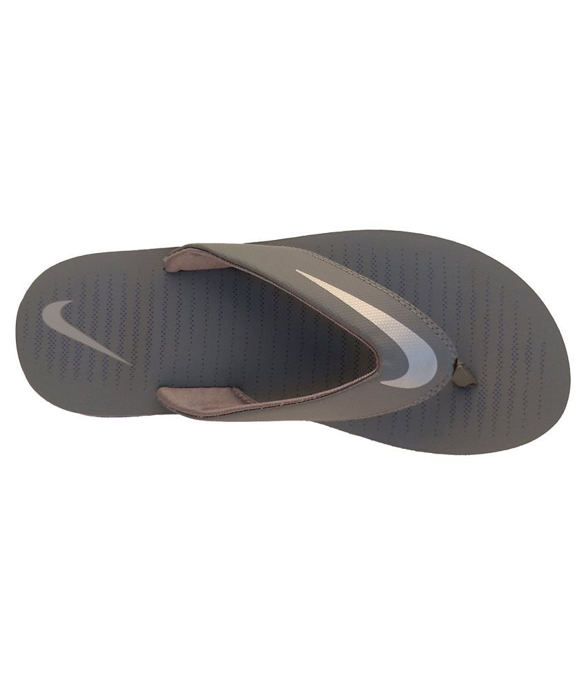 nike slippers brown