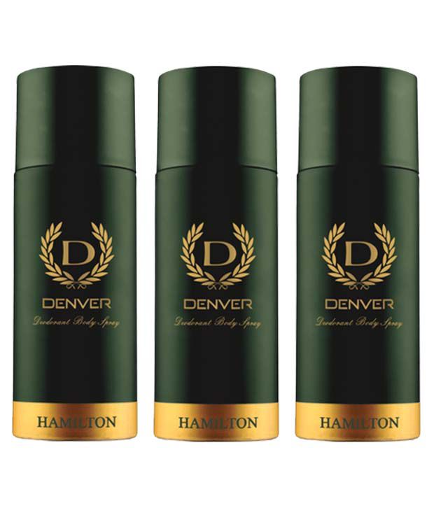     			Denver Hamilton Deodorant Body Spray 165Ml (Pack Of 3)
