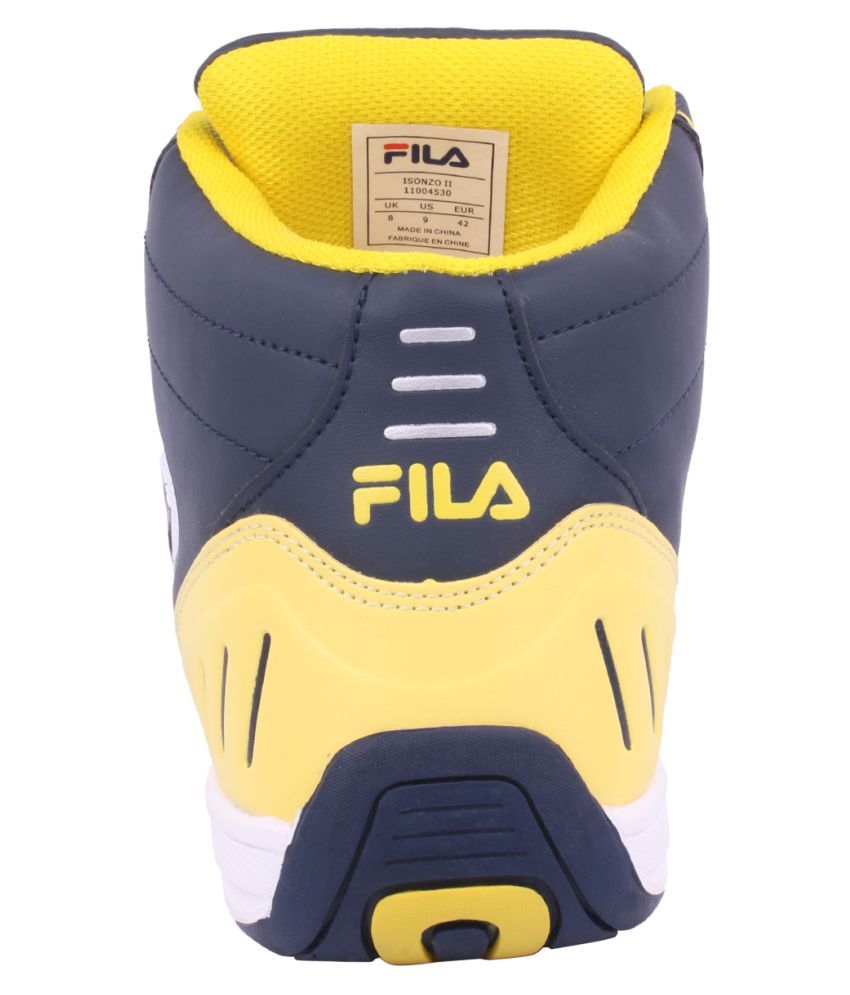 fila navy trainers