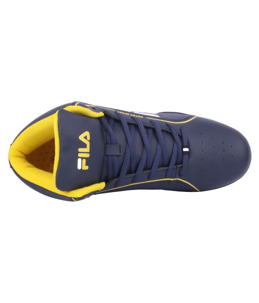 fila navy trainers