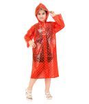 Goodluck Girls Dotted Pattern Raincoat Full Sleeve