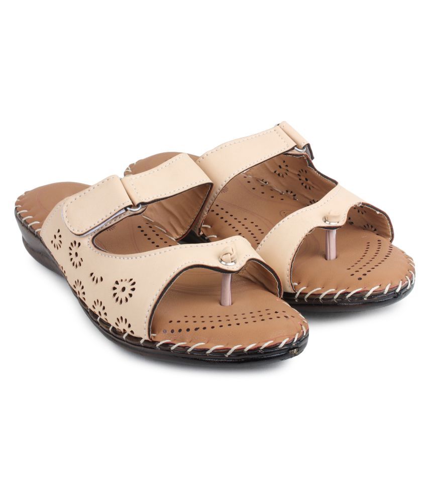 comfortable beige flats