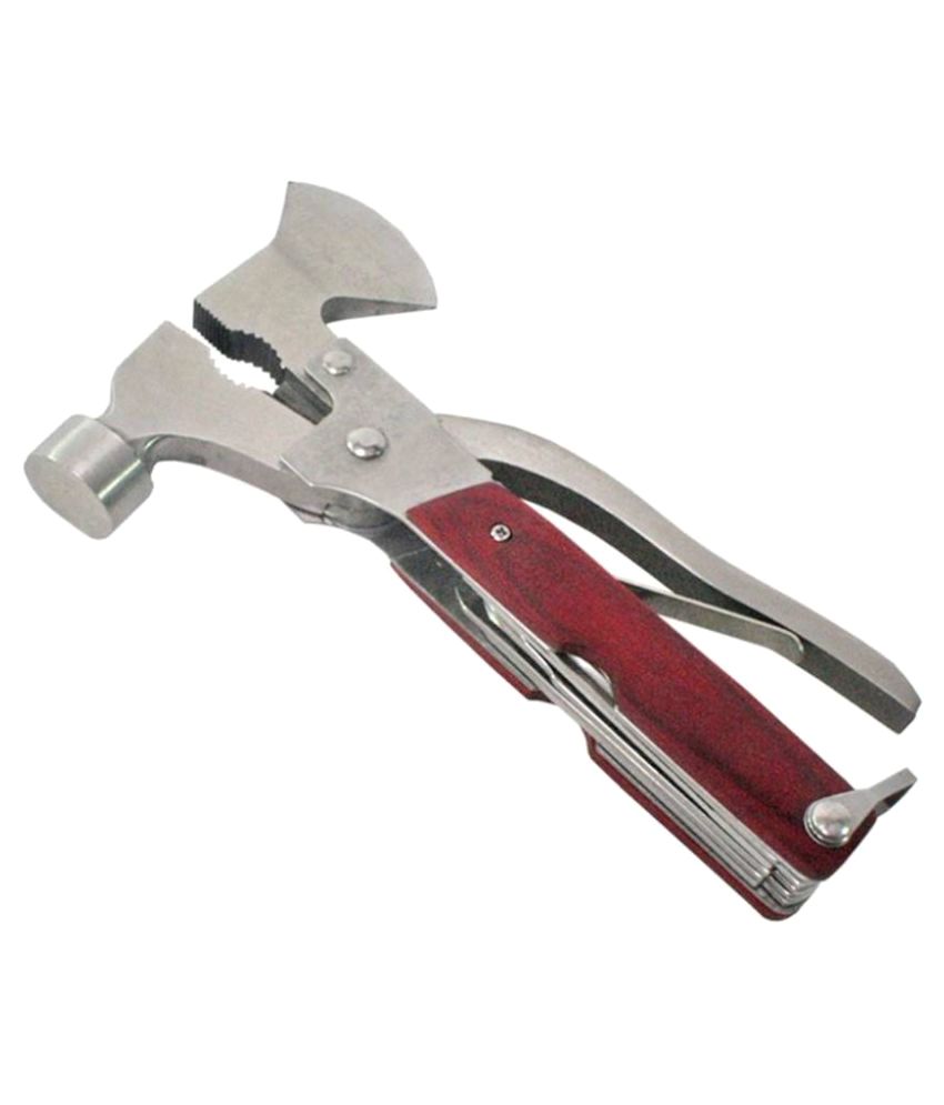 Jeeya Multi Pliers 10 Function Multi Utility Swiss Knife Red Pack of 1