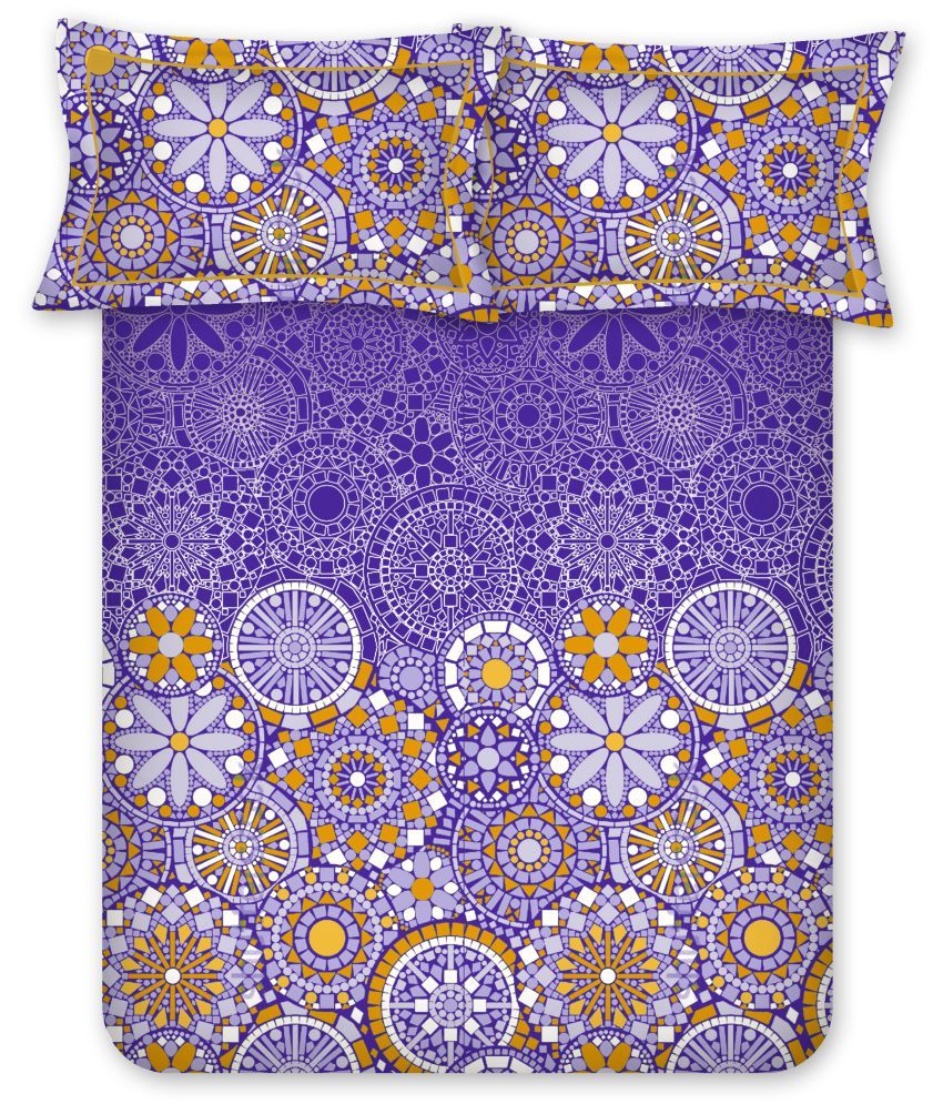 Bombay Dyeing King Cotton Multi Printed Bed Sheet Buy Bombay Dyeing