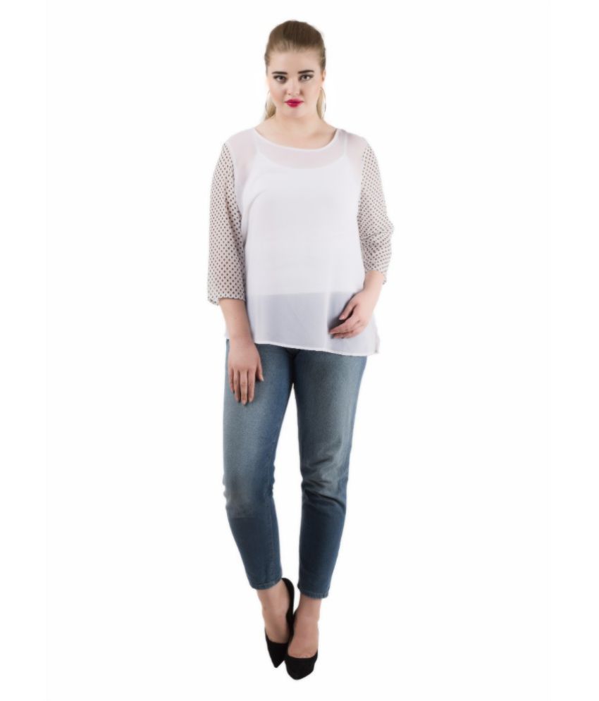 georgette plus size tops