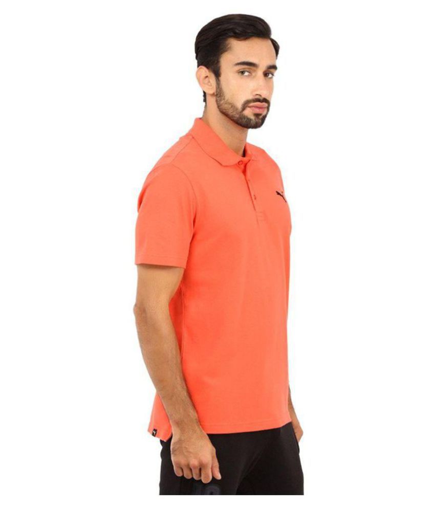 Puma Orange Regular Fit Polo T Shirt - Buy Puma Orange Regular Fit Polo ...