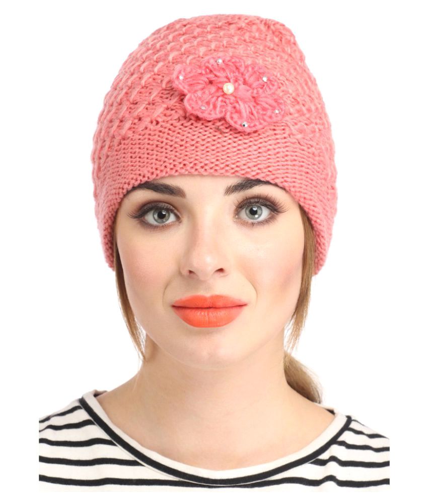     			Tahiro Pink Woolen Formal Cap - Pack Of 1