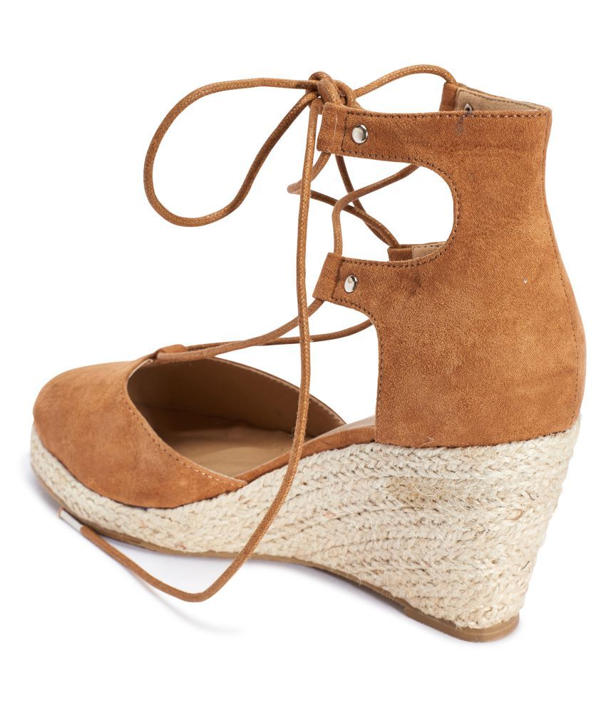 brown wedges amazon