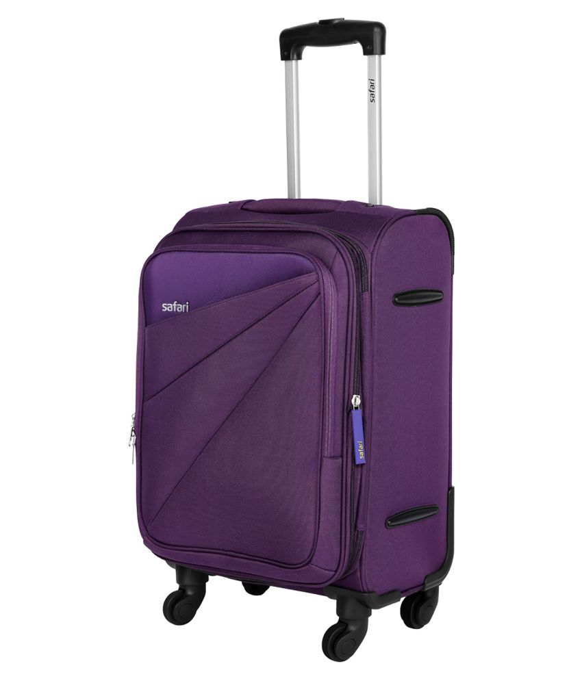 Safari Mimik Purple Small 4 Wheel Luggage Trolley - Buy Safari Mimik Purple Small 4 Wheel 