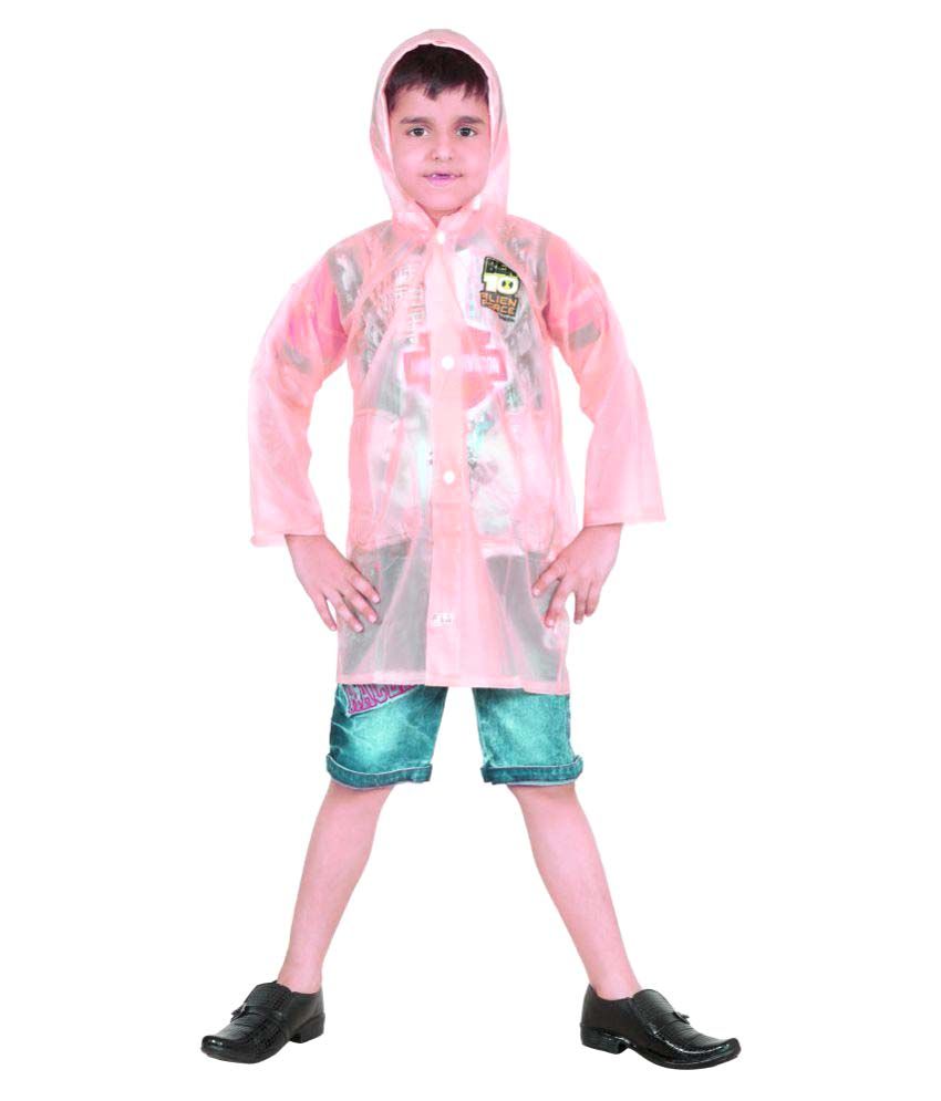 pink plastic raincoat