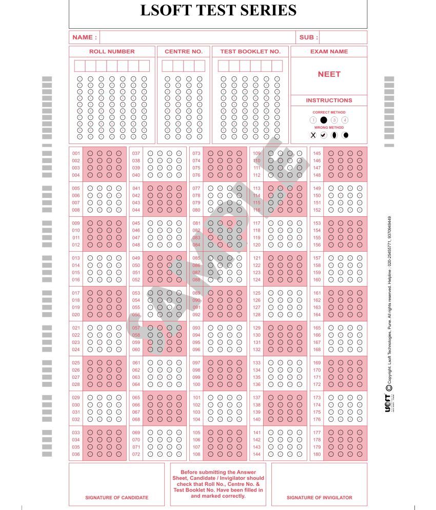 NEET 2018 – BIOLOGY Postal Test series. Includes 30 Question Papers ...