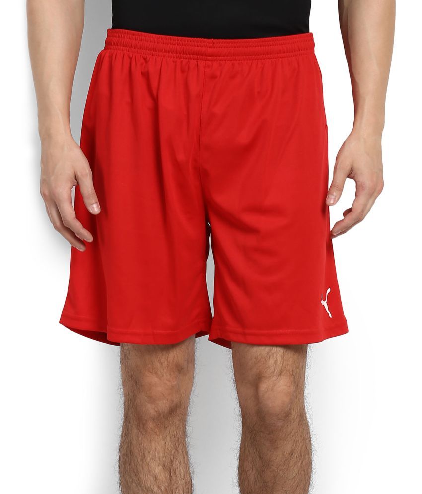 red puma shorts mens