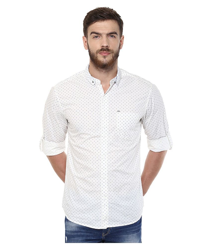 spykar white shirt