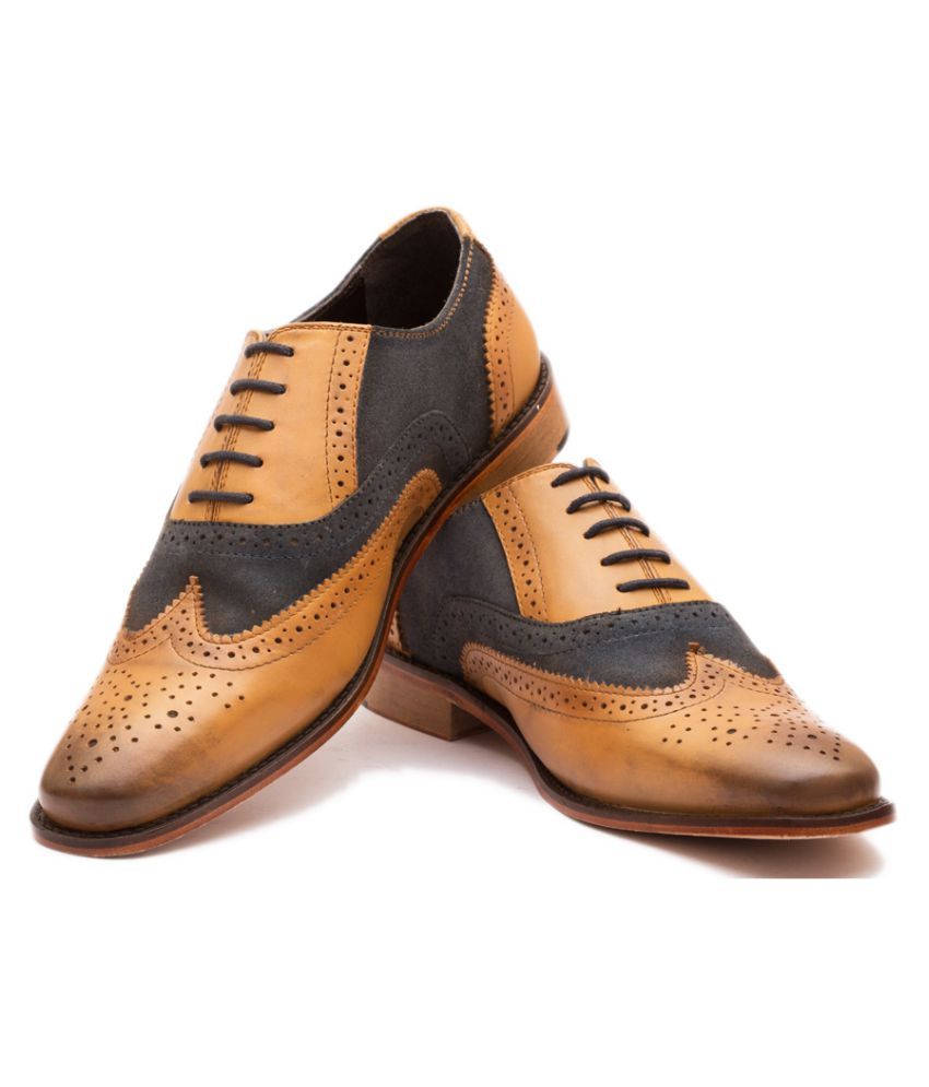 The Leather Box Brogue Genuine Leather Formal Shoes Price The Leather Box Brogue Genuine Leather Formal Shoes Price