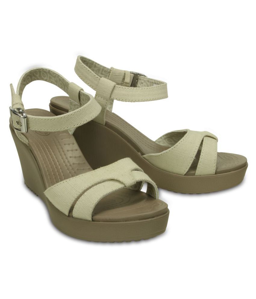 crocs heels white